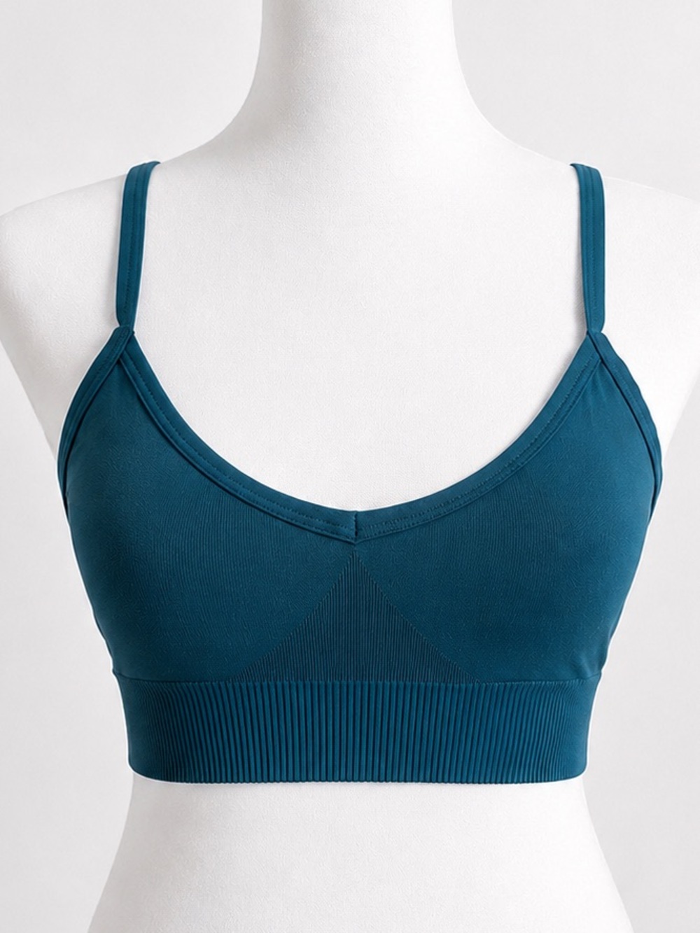 Lululemon Teal Ribbed Sports Bra Size 4